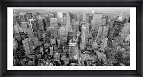Framed Looking Up Fifth Avenue Print