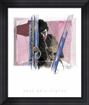Framed Musik Clown Print