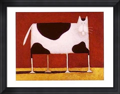 Framed Spotted Cat Print