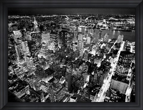 Framed Empire State Building, East View Print