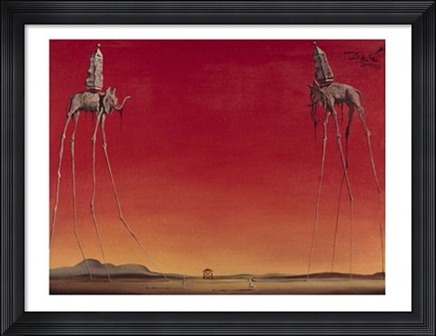 Framed Les Elephants, c.1948 Print