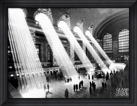 Framed Grand Central, 1934 Print