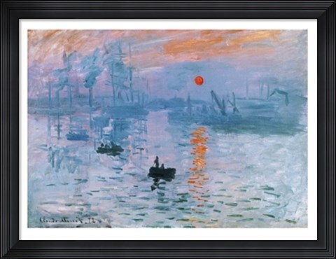 Framed Impression: Soleil Levant Print
