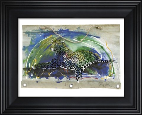Framed Leopard Print