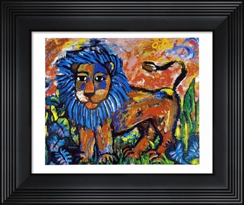 Framed Emma&#39;s Lion Print