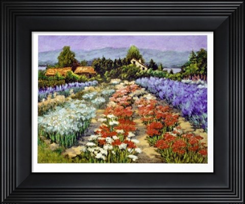 Framed Fleurs a Couper Print