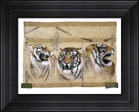 Framed Circus Tiger Print