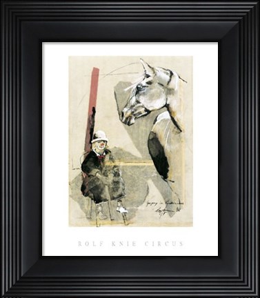 Framed Gregory im Kinderzirkus Print