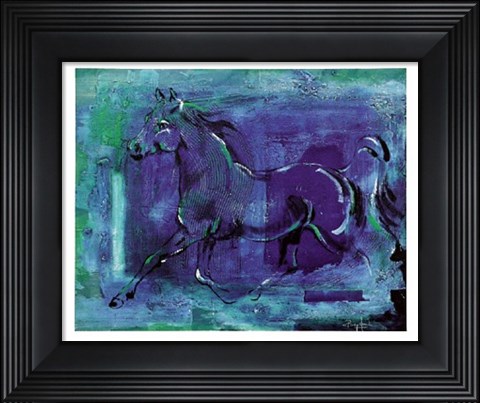 Framed Blue Mood Print