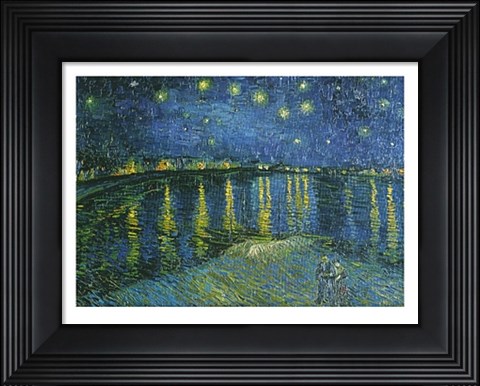 Framed Starry Night over the Rhone, c.1888 Print
