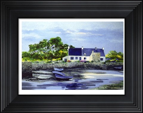 Framed Petit Port I Print