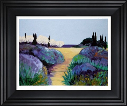 Framed Jardins Bord de Mer Print