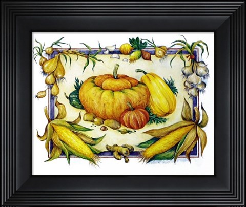 Framed Pumpkins Print