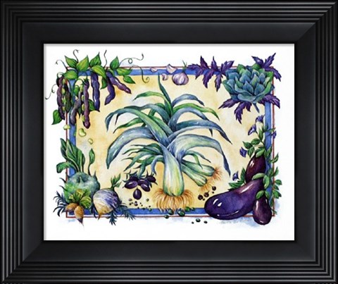 Framed Leeks Print