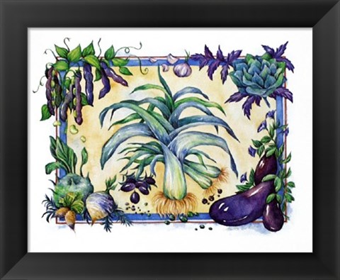 Framed Leeks Print