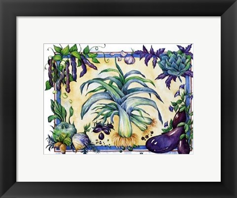 Framed Leeks Print