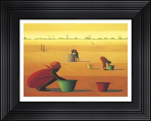 Framed Woman&#39;s Work Print