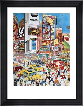 Framed Times Square (ed. 375) Print