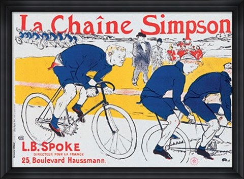Framed La Chaine Simpson Print
