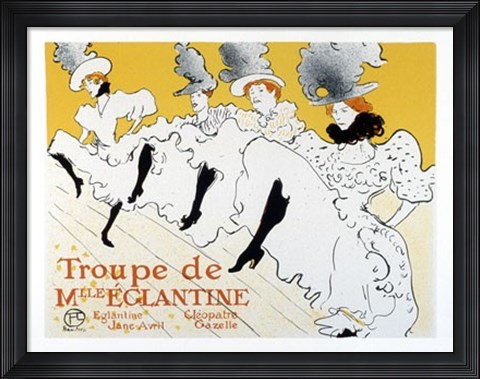 Framed Troupe de Mlle Eglantine Print