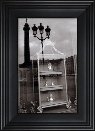 Framed Teapots I Print