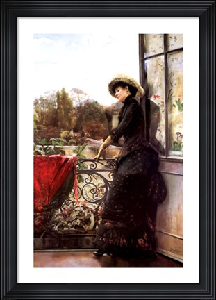 Framed On the Terrace Print