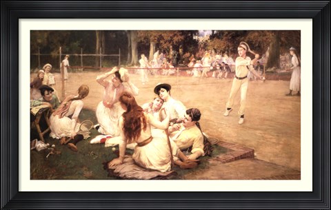 Framed Lawn Tennis Club Print