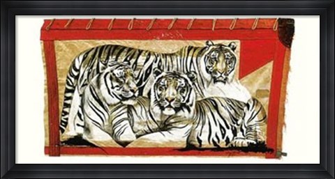 Framed Tiger Trio Print
