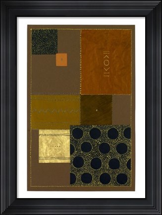 Framed Abstract in Brown I Print