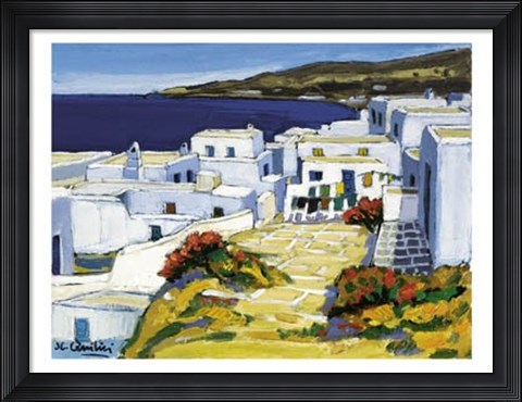 Framed Linges au Soleil Print