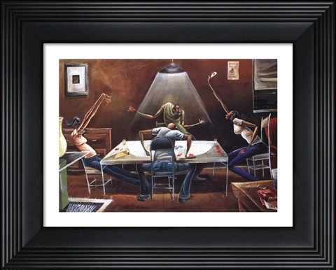 Framed Spades (mini) Print