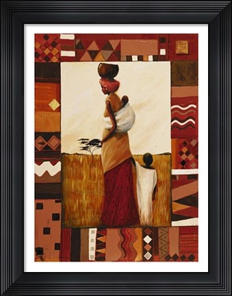 Framed Journey to Kariba Well Print