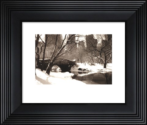 Framed Central Park, Bridge Print