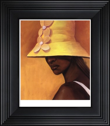 Framed Yellow Hat (petite) Print