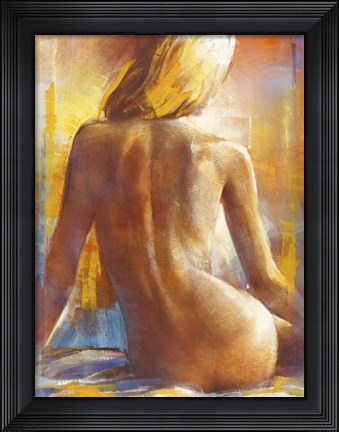 Framed Nu de Dos I Print