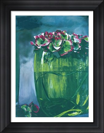 Framed Green Vase Print