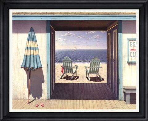 Framed Beach Club Print