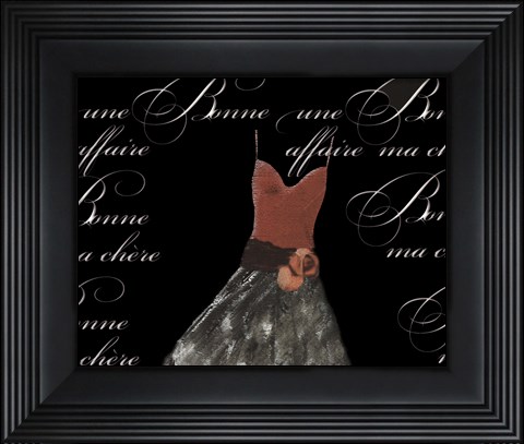 Framed Robe de Soiree de Sienna Print