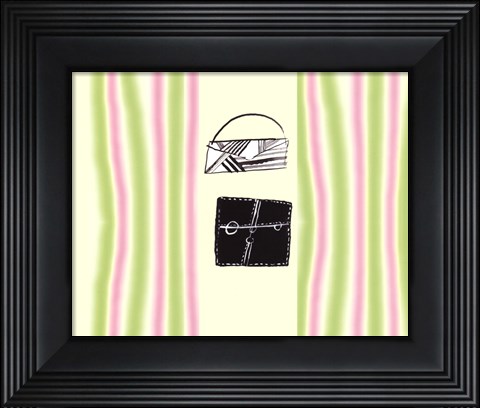 Framed Deux Sacs a Main Print