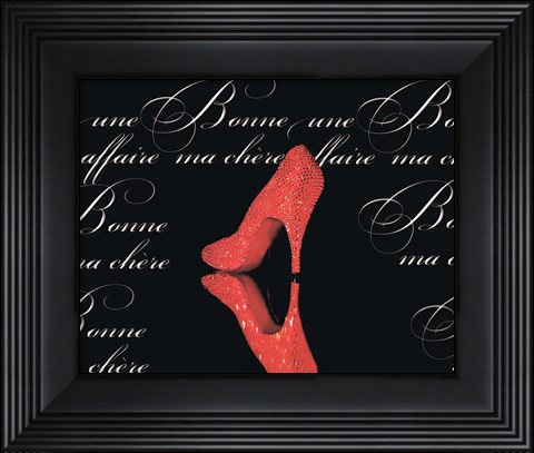 Framed Poussoir Rouge Print