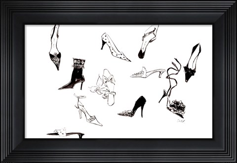 Framed Dix Chaussures Print