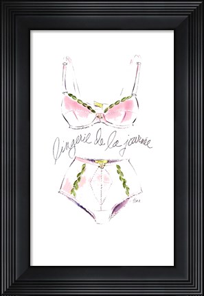 Framed Lingerie de la Journee Print