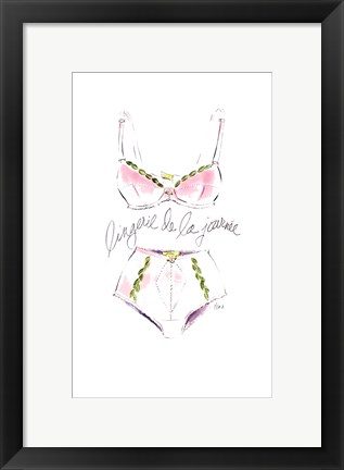 Framed Lingerie de la Journee Print