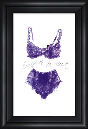 Framed Lingerie de Nuit Print