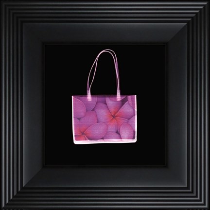 Framed Flowered Purse in Square Print