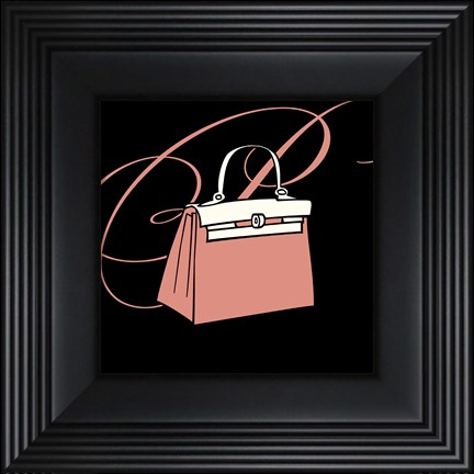 Framed Script with Purse in Soft Rose Print