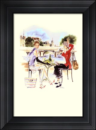 Framed Dejeuner Parisien Print