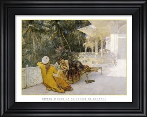 Framed La Princesse de Bengale Print