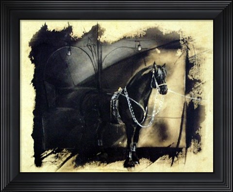 Framed Awaiting the Performance Print