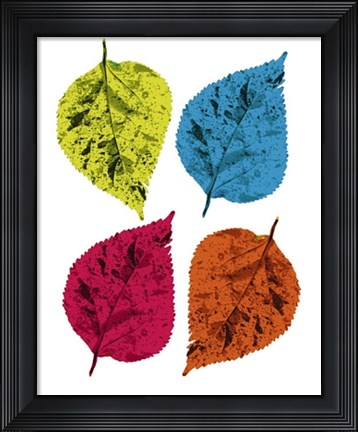 Framed Four Leaves II Print